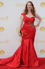 CHRISTINA HENDRICKS at 2014 Emmy Awards