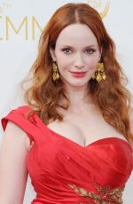 CHRISTINA HENDRICKS at 2014 Emmy Awards