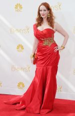 CHRISTINA HENDRICKS at 2014 Emmy Awards