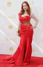 CHRISTINA HENDRICKS at 2014 Emmy Awards