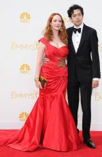CHRISTINA HENDRICKS at 2014 Emmy Awards