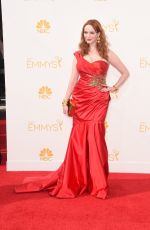 CHRISTINA HENDRICKS at 2014 Emmy Awards