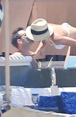 COURTNEY COX in Bikini at a Pool in Cabo San Lucas
