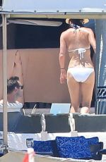 COURTNEY COX in Bikini at a Pool in Cabo San Lucas