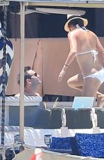 COURTNEY COX in Bikini at a Pool in Cabo San Lucas