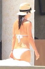 COURTNEY COX in Bikini at a Pool in Cabo San Lucas