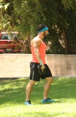 COURTNEY STODDEN Workout at Griffith Park in Hollywood
