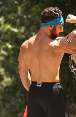 COURTNEY STODDEN Workout at Griffith Park in Hollywood