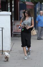 DAISY LOWE Walks Ger Dog Out in Primrose Hill