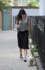 DAISY LOWE Walks Ger Dog Out in Primrose Hill