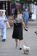 DAISY LOWE Walks Ger Dog Out in Primrose Hill