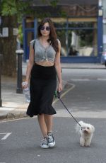 DAISY LOWE Walks Ger Dog Out in Primrose Hill