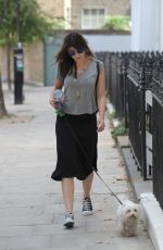 DAISY LOWE Walks Ger Dog Out in Primrose Hill
