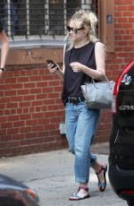 DAKOTA FANNING and Jamie Strachan Out and About in New  York 2008
