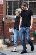 DAKOTA FANNING and Jamie Strachan Out and About in New  York 2008