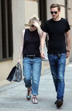 DAKOTA FANNING and Jamie Strachan Out and About in New  York 2008