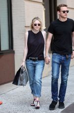 DAKOTA FANNING and Jamie Strachan Out and About in New  York 2008