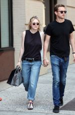 DAKOTA FANNING and Jamie Strachan Out and About in New  York 2008