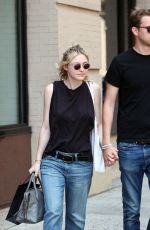 DAKOTA FANNING and Jamie Strachan Out and About in New  York 2008