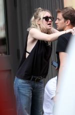 DAKOTA FANNING and Jamie Strachan Out and About in New  York 2008