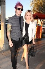 DEBBY RYAN Arrives at Little Door Restaurant in Los Angeles