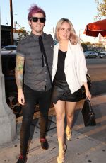 DEBBY RYAN Arrives at Little Door Restaurant in Los Angeles
