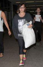 DEMI LOVATO Arrives at LAX Airport 1608