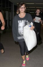DEMI LOVATO Arrives at LAX Airport 1608