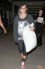 DEMI LOVATO Arrives at LAX Airport 1608