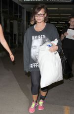 DEMI LOVATO Arrives at LAX Airport 1608
