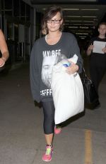 DEMI LOVATO Arrives at LAX Airport 1608