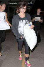 DEMI LOVATO Arrives at LAX Airport 1608