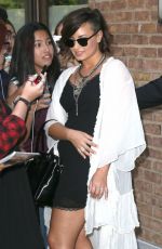 DEMI LOVATO leaves Her New York Hotel