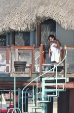 DEMI LOVATO on Vacation in Bora Bora