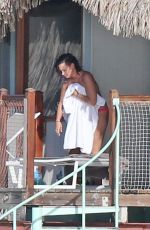 DEMI LOVATO on Vacation in Bora Bora