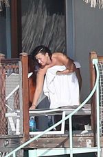 DEMI LOVATO on Vacation in Bora Bora