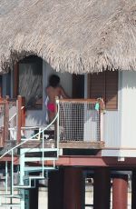 DEMI LOVATO on Vacation in Bora Bora