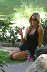 DENISE RICHARDS at Coldwater Park in Beverly Hills