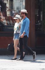 DIANE KRUGER in Cutoffs Out in East Village