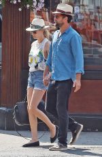 DIANE KRUGER in Cutoffs Out in East Village