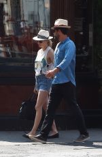 DIANE KRUGER in Cutoffs Out in East Village
