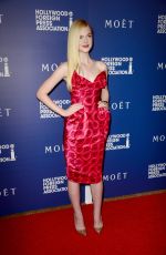 ELLE FANNING at Hollywood Foreign Press Association’s Grants Banquet in Beverly Hills