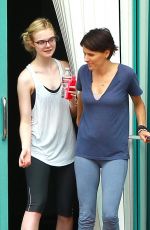 ELLE FANNING Leaves Dance Class in Studio City