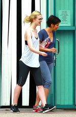 ELLE FANNING Leaves Dance Class in Studio City