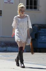 ELLE FANNING Out and About in Los Angeles 160