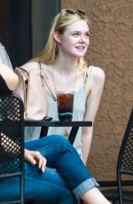 ELLE FANNING Out and About in Los Angeles