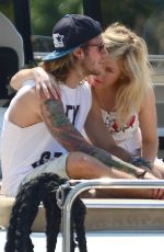 ELLIE GOULDING in Bikini and Her Boyfriend Dougie Poynter at a Yacht in Ibiza