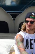 ELLIE GOULDING in Bikini and Her Boyfriend Dougie Poynter at a Yacht in Ibiza