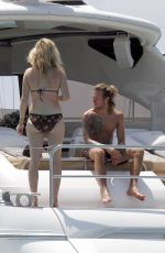 ELLIE GOULDING in Bikini and Her Boyfriend Dougie Poynter at a Yacht in Ibiza
