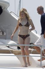 ELLIE GOULDING in Bikini and Her Boyfriend Dougie Poynter at a Yacht in Ibiza